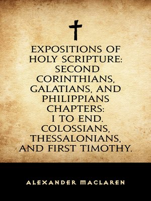 cover image of Expositions of Holy Scripture